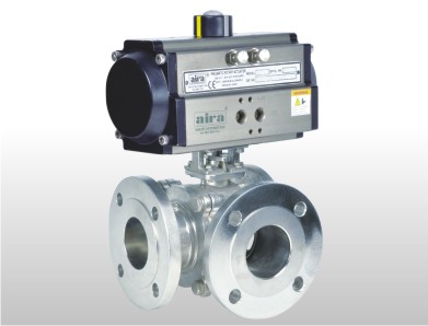 CW Series C 3 Way Ball Valve Design and manufactured By Aira Euro