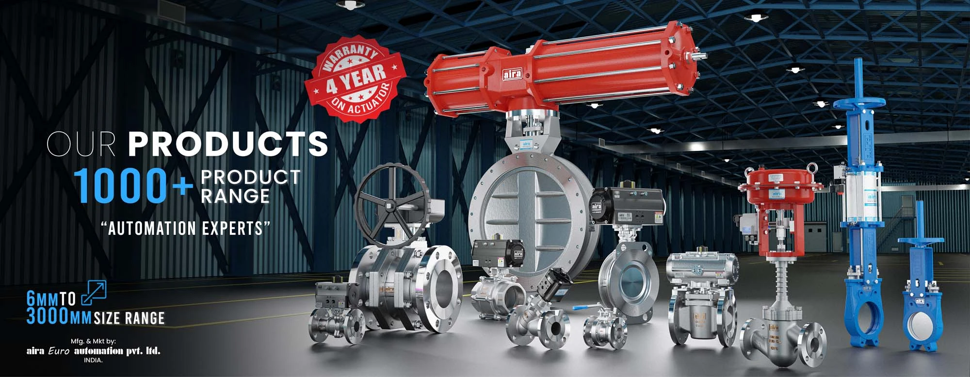 Top Industrial Valve Manufacturer and Supplier By Aira Euro Automation