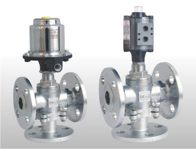 Best Pneumatic Single & Double Straight Mixing & Diverting Medium Pressure Control Valve Manufacturer in ahmedabad