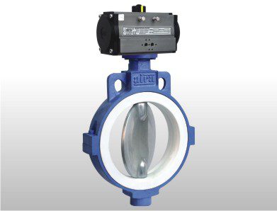 Aira is Best Manufacturer of pneumatic teflon sleeve butterfly valve